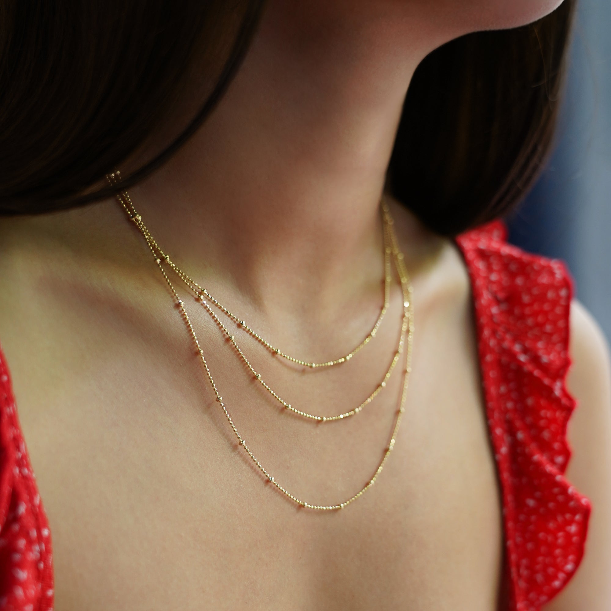 Triple Chain Necklace | BITS OF BALI JEWELRY