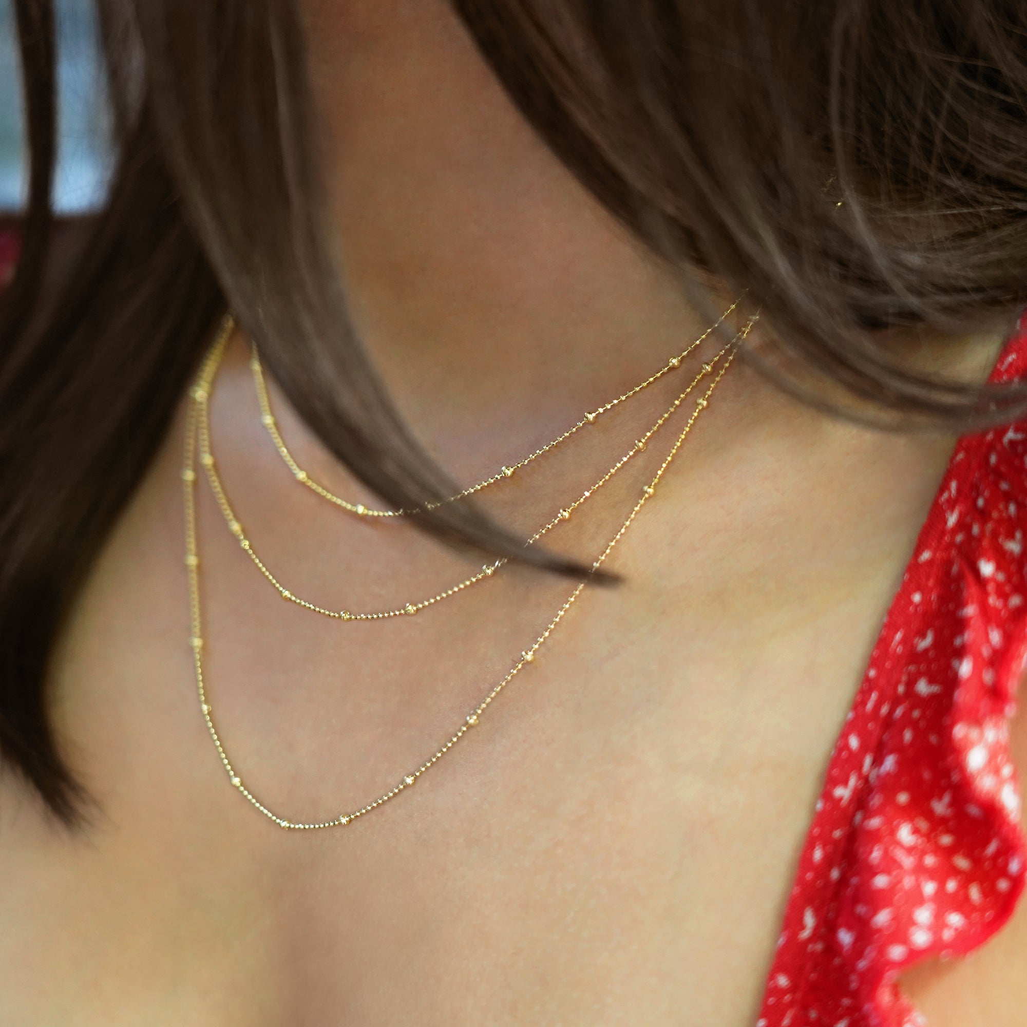 Triple Chain Necklace | BITS OF BALI JEWELRY