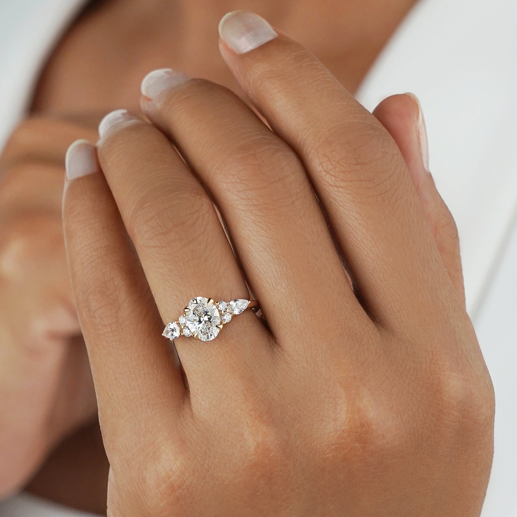 1.8 Carat Oval Diamond Ring - Solid 14K Yellow Gold