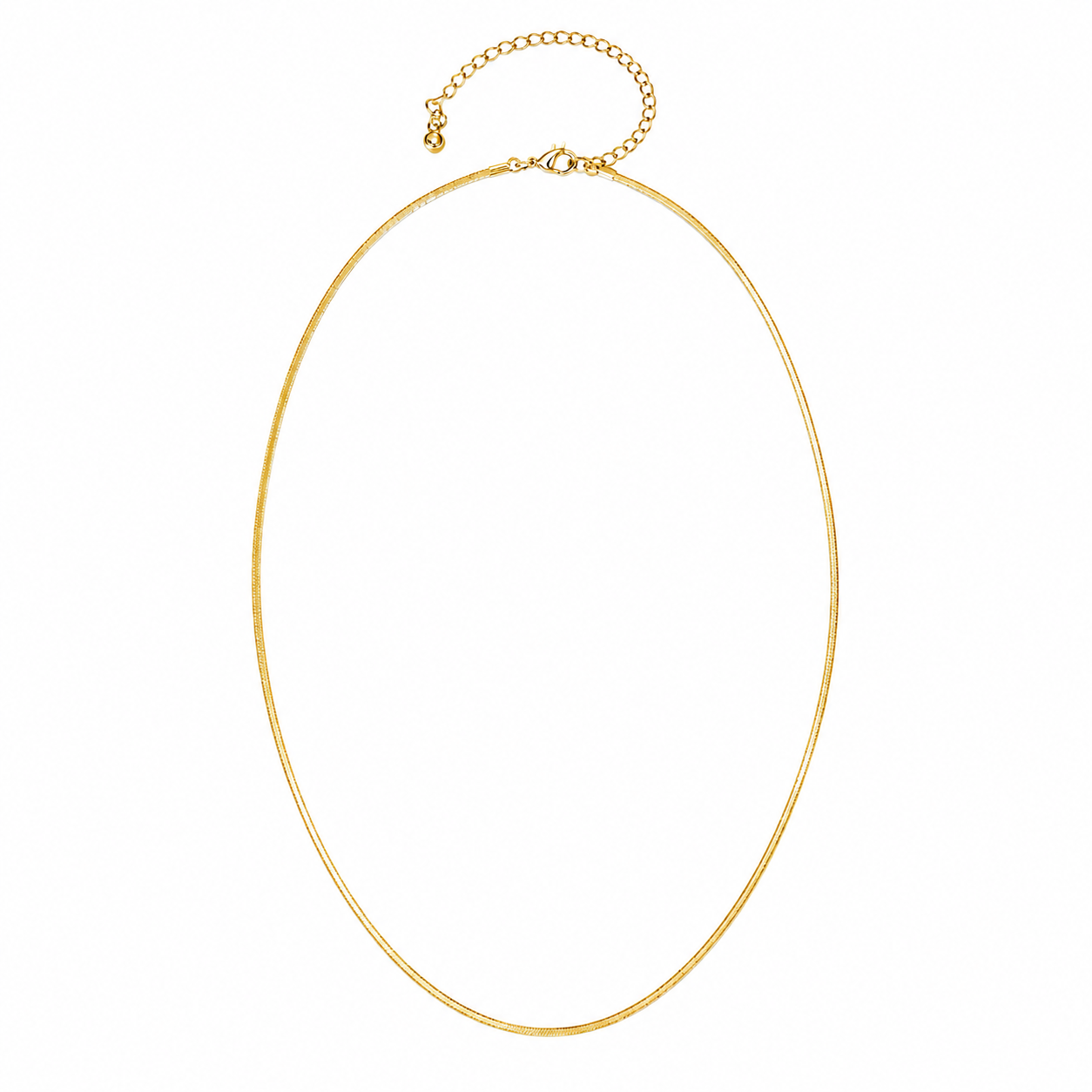 Single Chain Shiny Necklace - Gold Vermeil