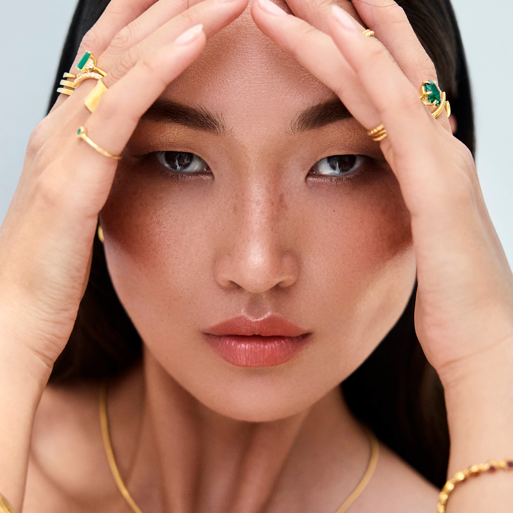 Ibu Flower Green Quartz Ring - Sterling Silver | BITS OF BALI JEWELRY