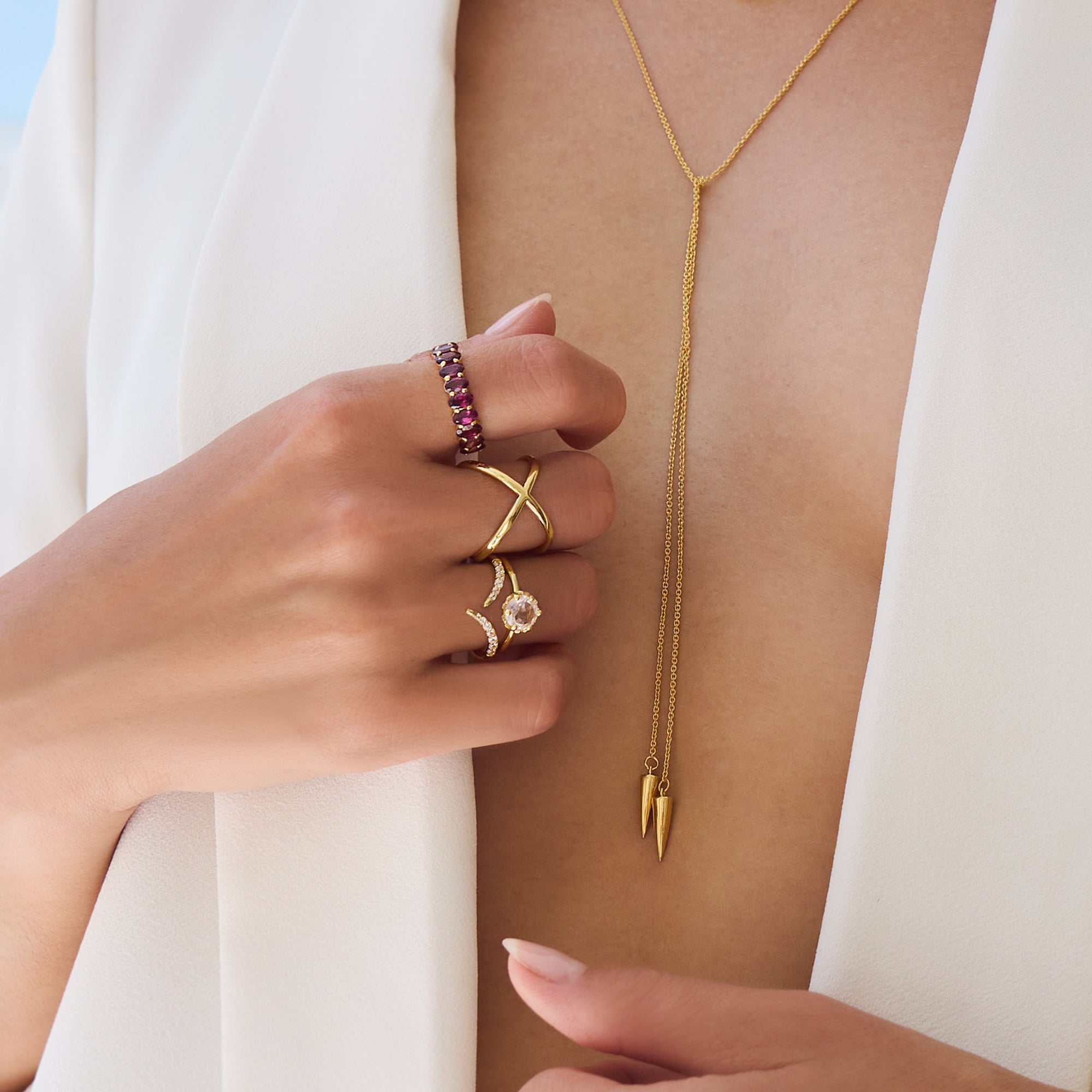 Pipe Tie Necklace - Sterling Silver | BITS OF BALI JEWELRY