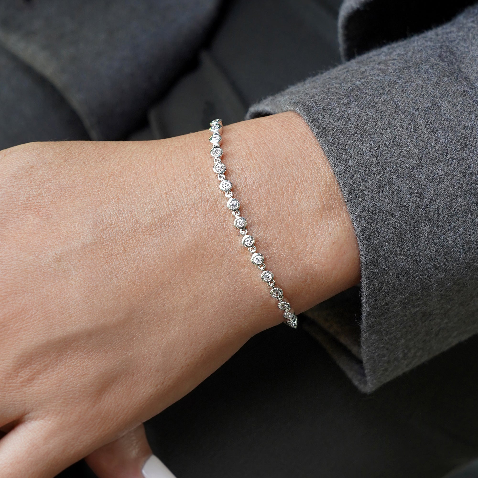 Ibu Bezel Cz Bracelet | BITS OF BALI JEWELRY
