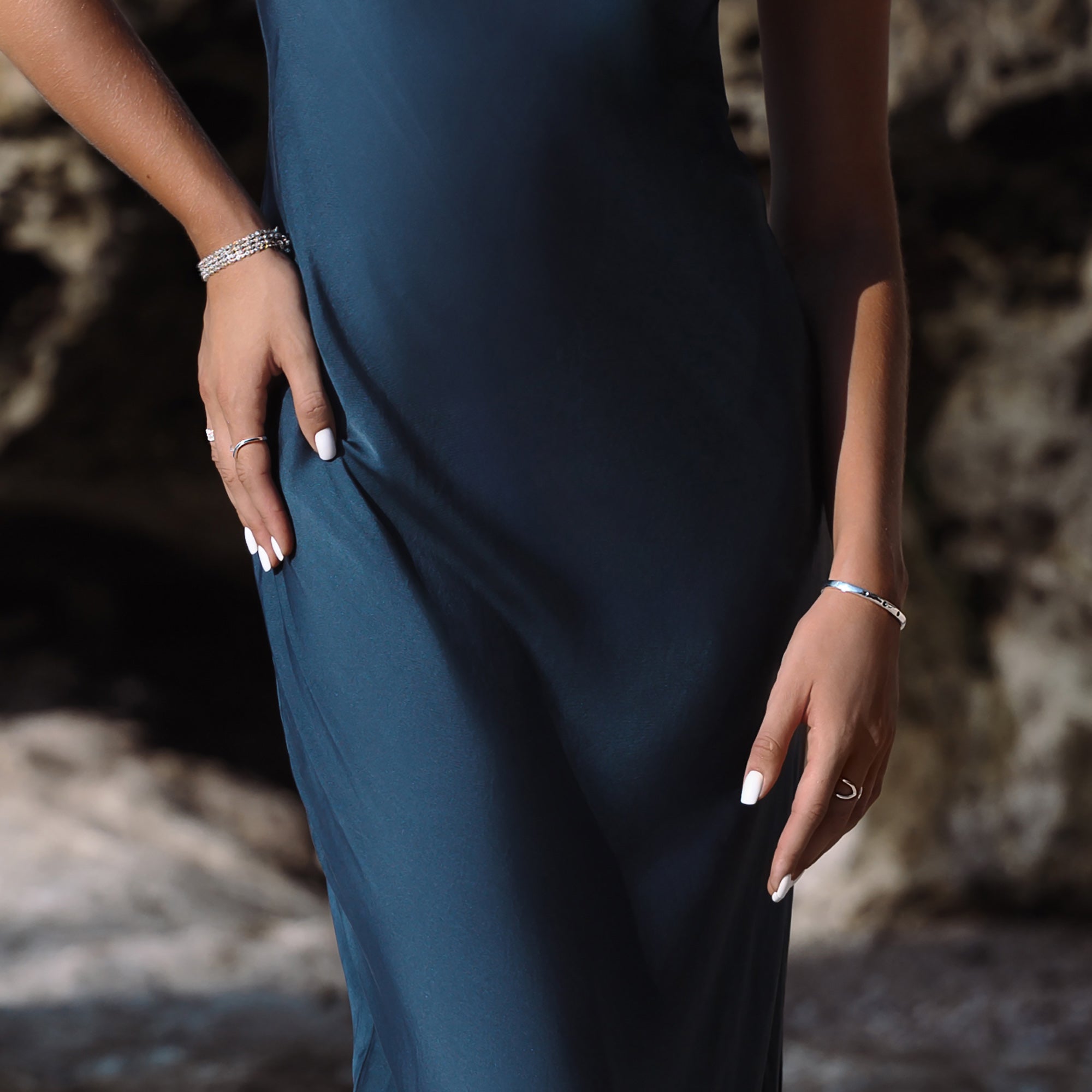 Ibu Five Stone London Blue Topaz Bracelet | BITS OF BALI JEWELRY