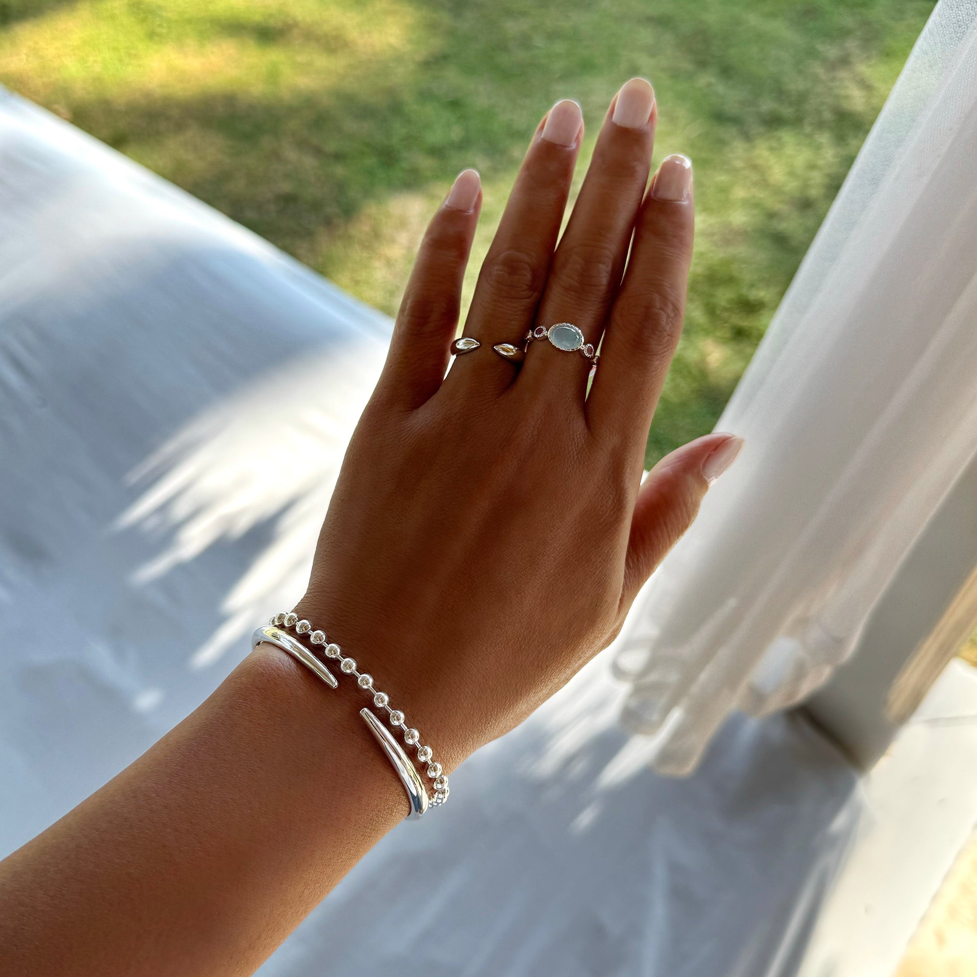 Claw Bangle - Sterling Silver