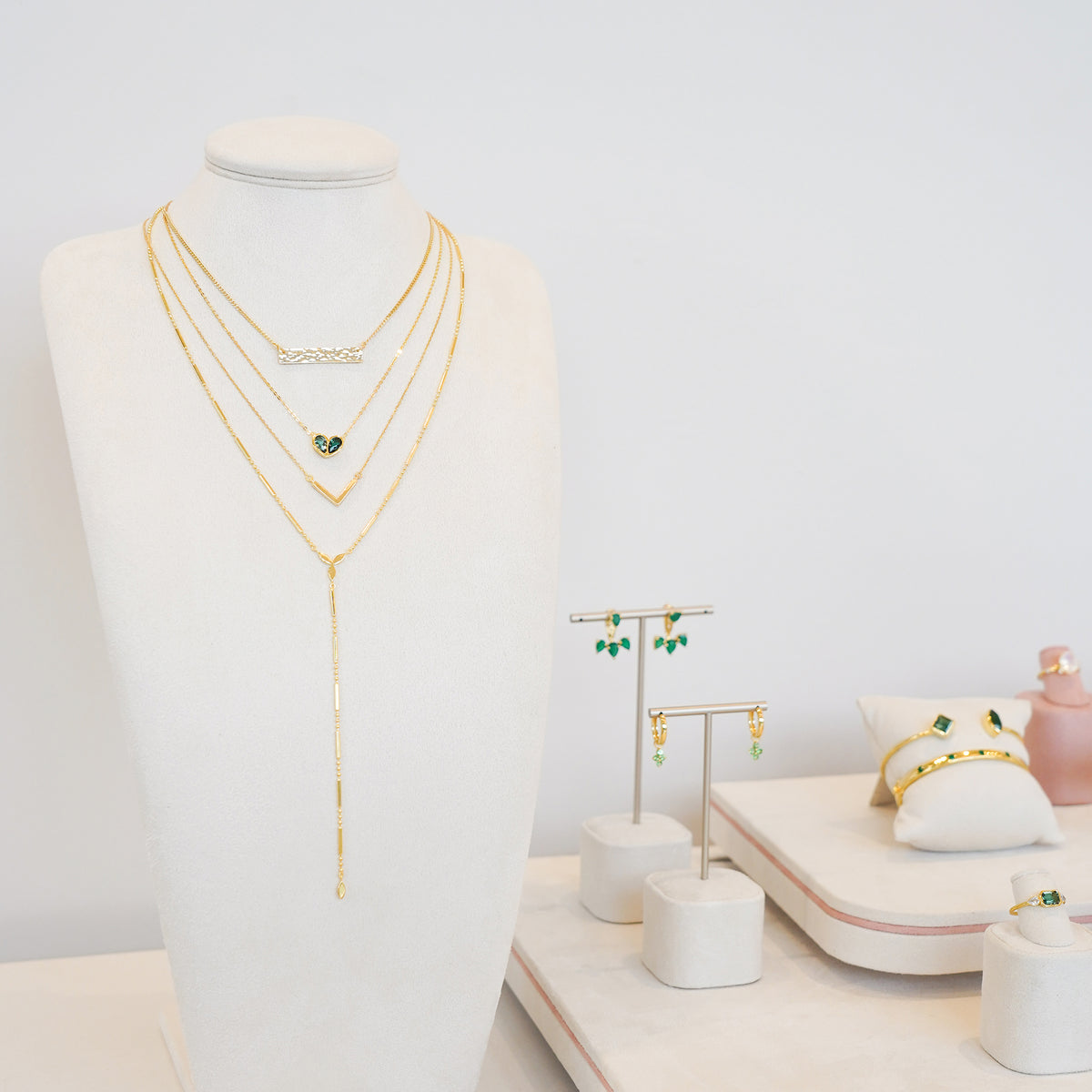 Pranawa Name Bar Necklace Gold Vermeil - Horizontal Plain