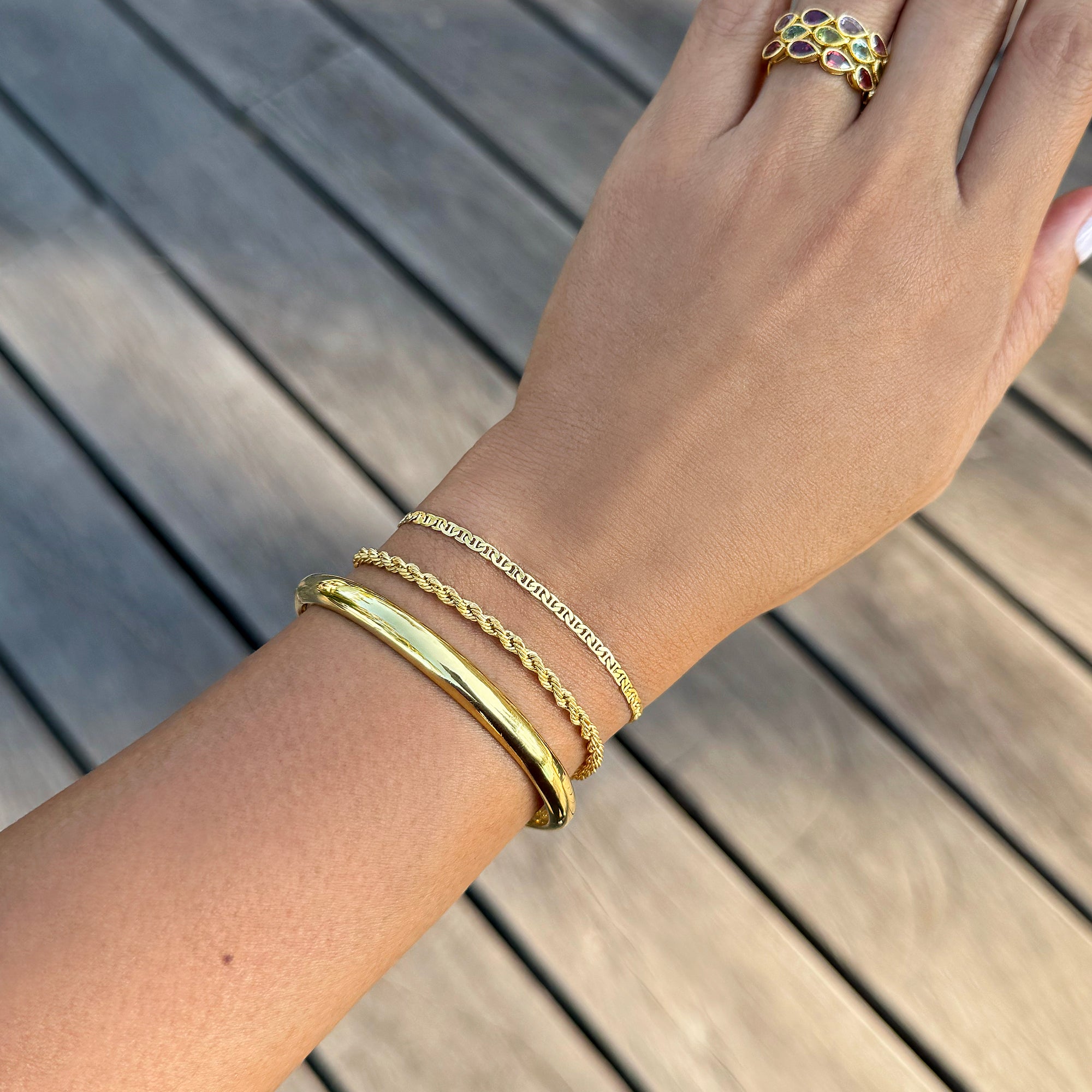 Claw Bangle - Gold Vermeil