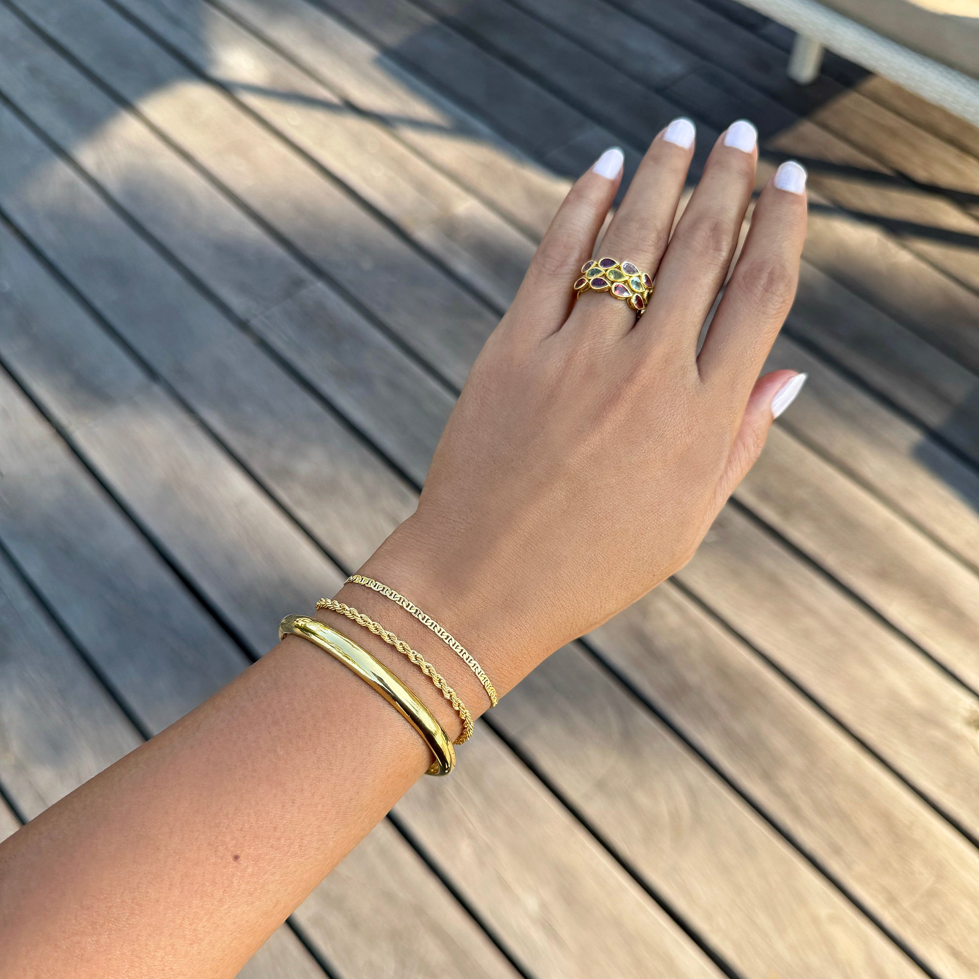 Claw Bangle - Gold Vermeil