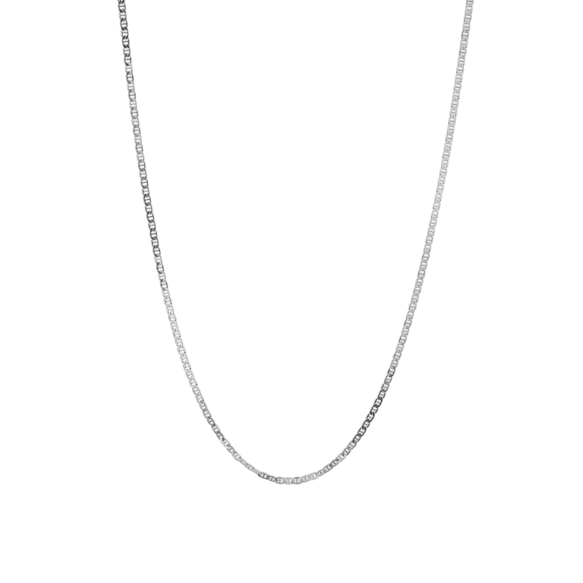 Fancy Figaro Necklace - Sterling Silver