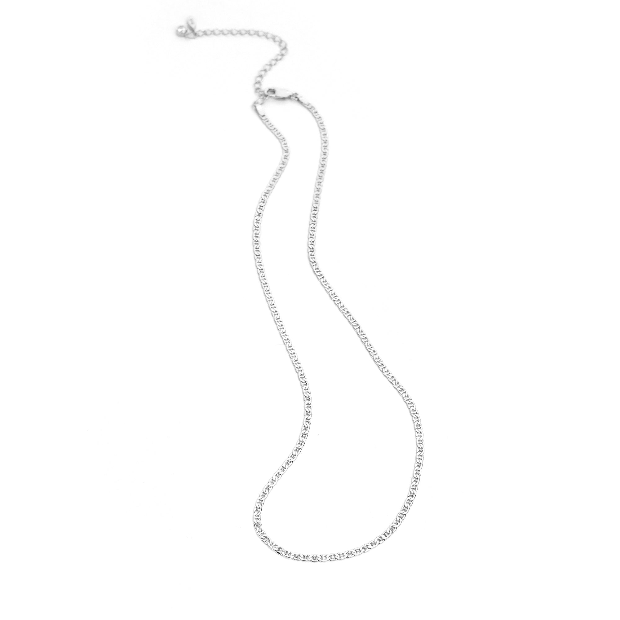 Fancy Figaro Necklace - Sterling Silver