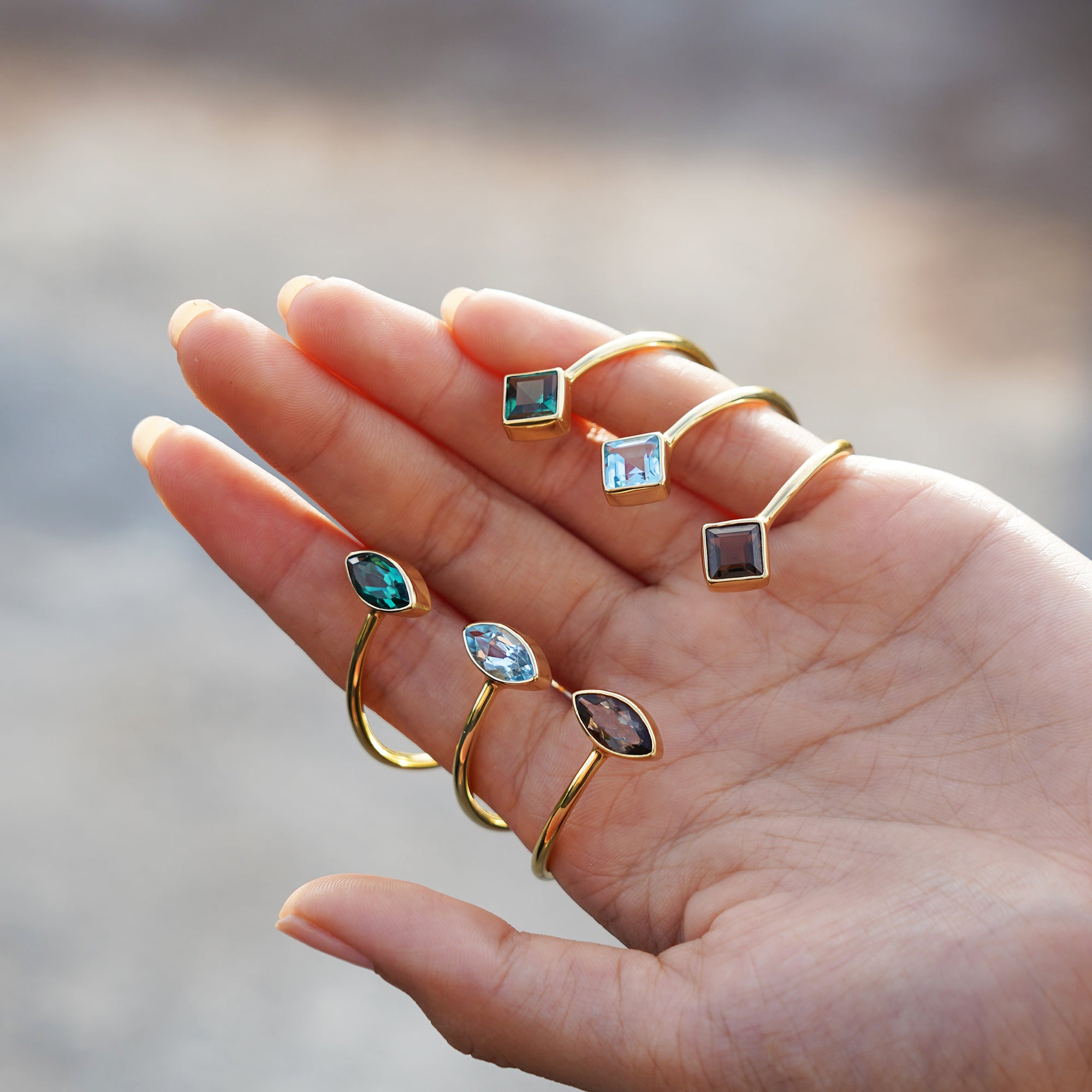 Gita Bracelet - Red Garnet | BITS OF BALI JEWELRY