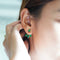 IBU BASKARA EAR JACKETS - GREEN ONYX