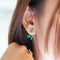 IBU BASKARA EAR JACKETS - GREEN ONYX