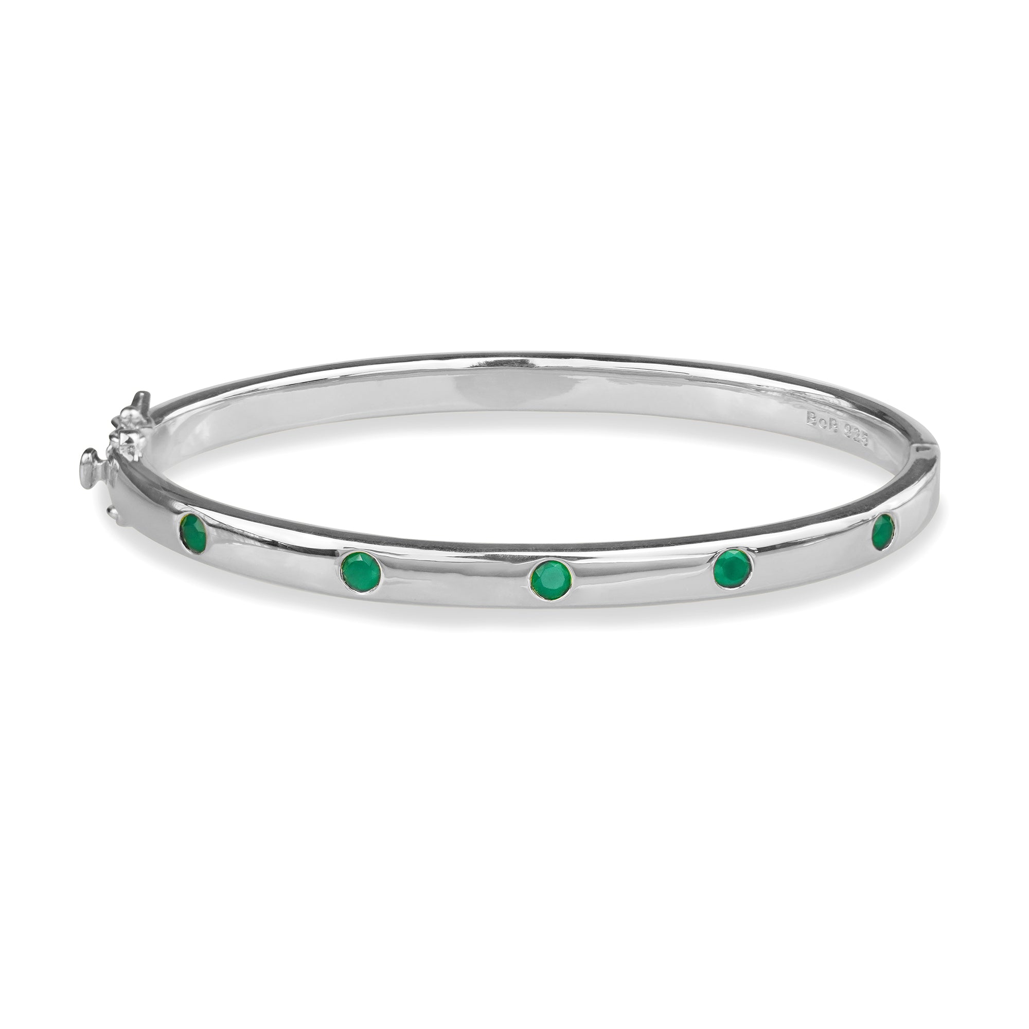 Ibu Five Stone Green Onyx Bracelet | BITS OF BALI JEWELRY