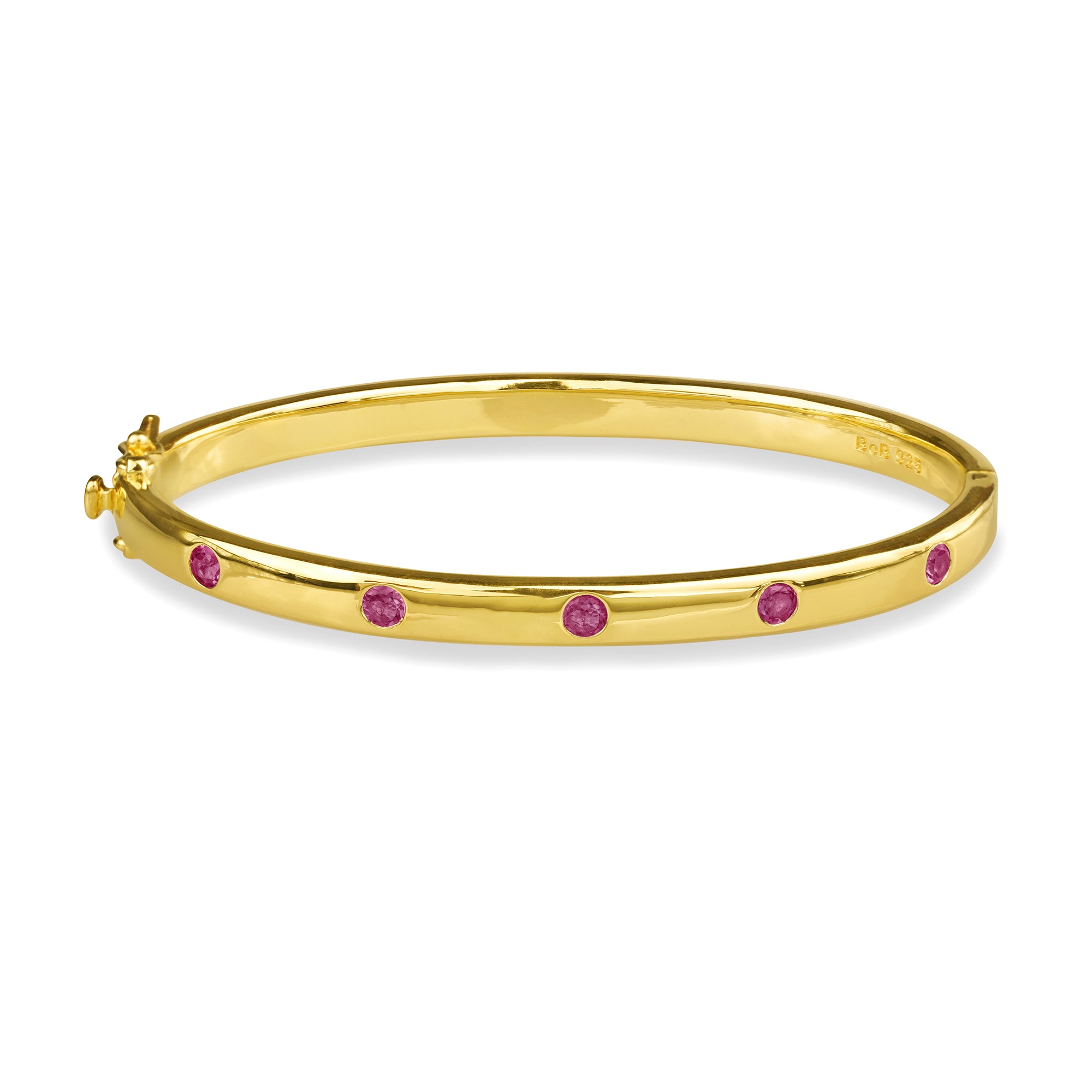 Ibu Five Stone Rhodolite Bracelet | BITS OF BALI JEWELRY