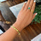 IBU FIVE STONE GREEN ONYX BRACELET