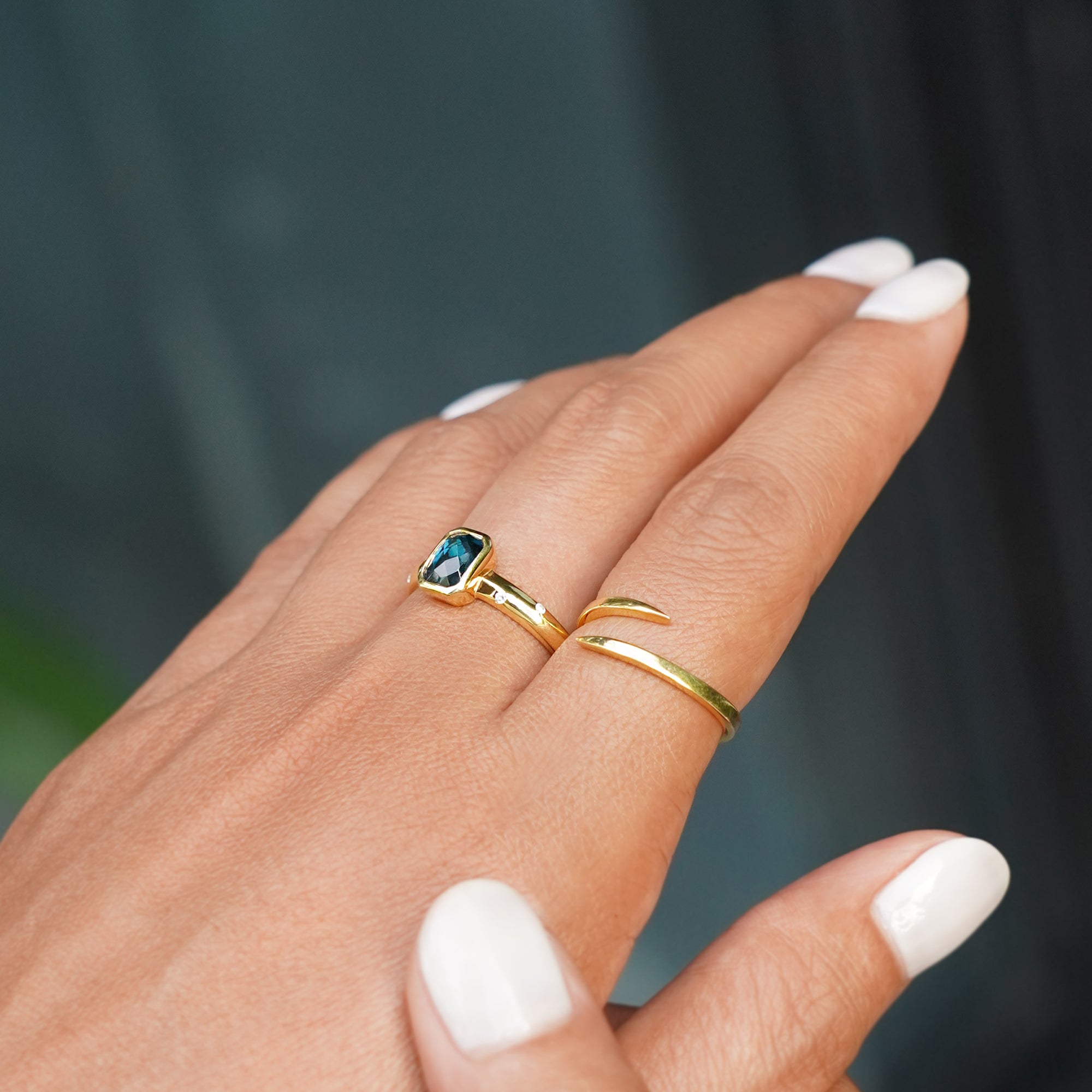 Ibu London Blue Topaz Ring | BITS OF BALI JEWELRY