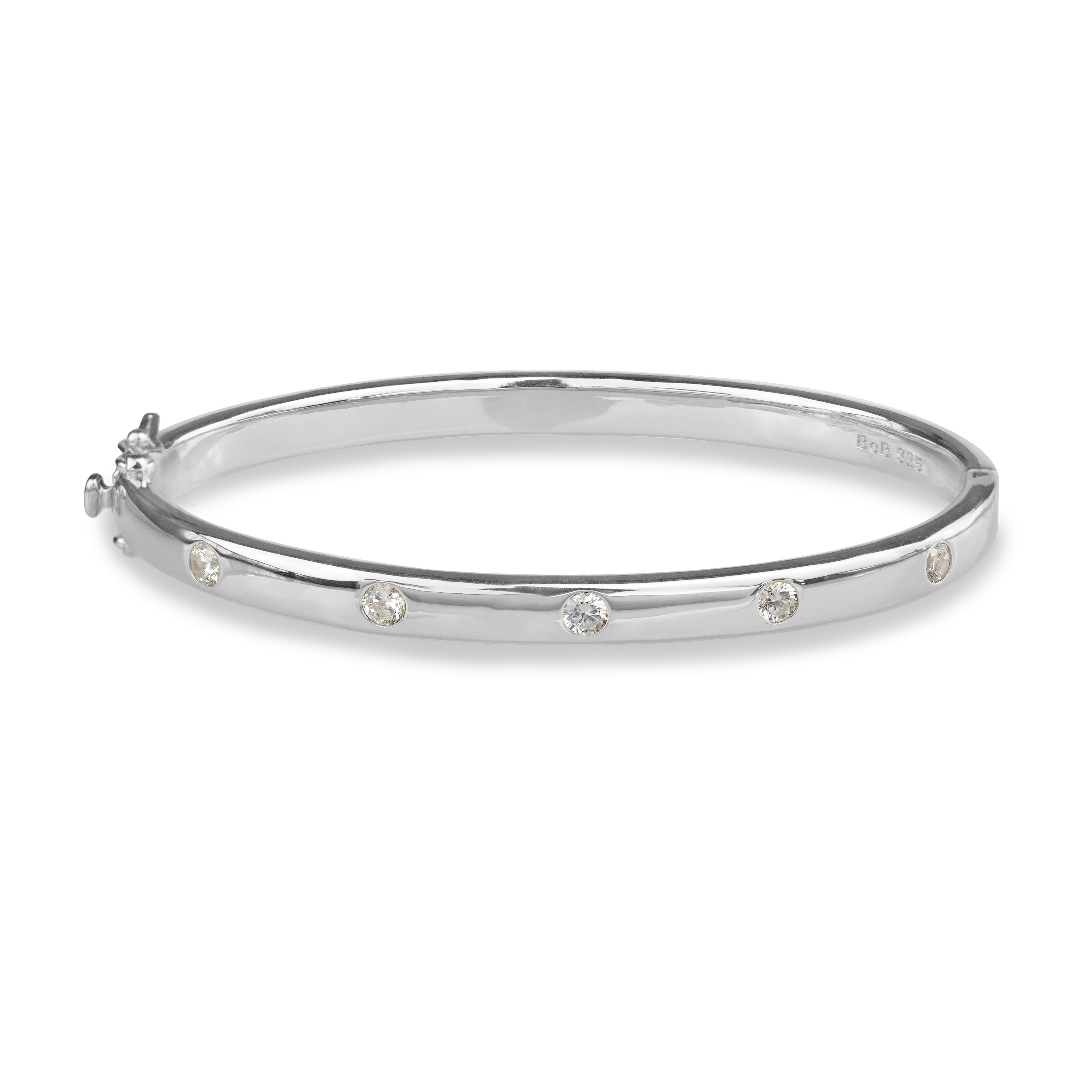 Ibu Five Stone White Cz Bracelet | BITS OF BALI JEWELRY
