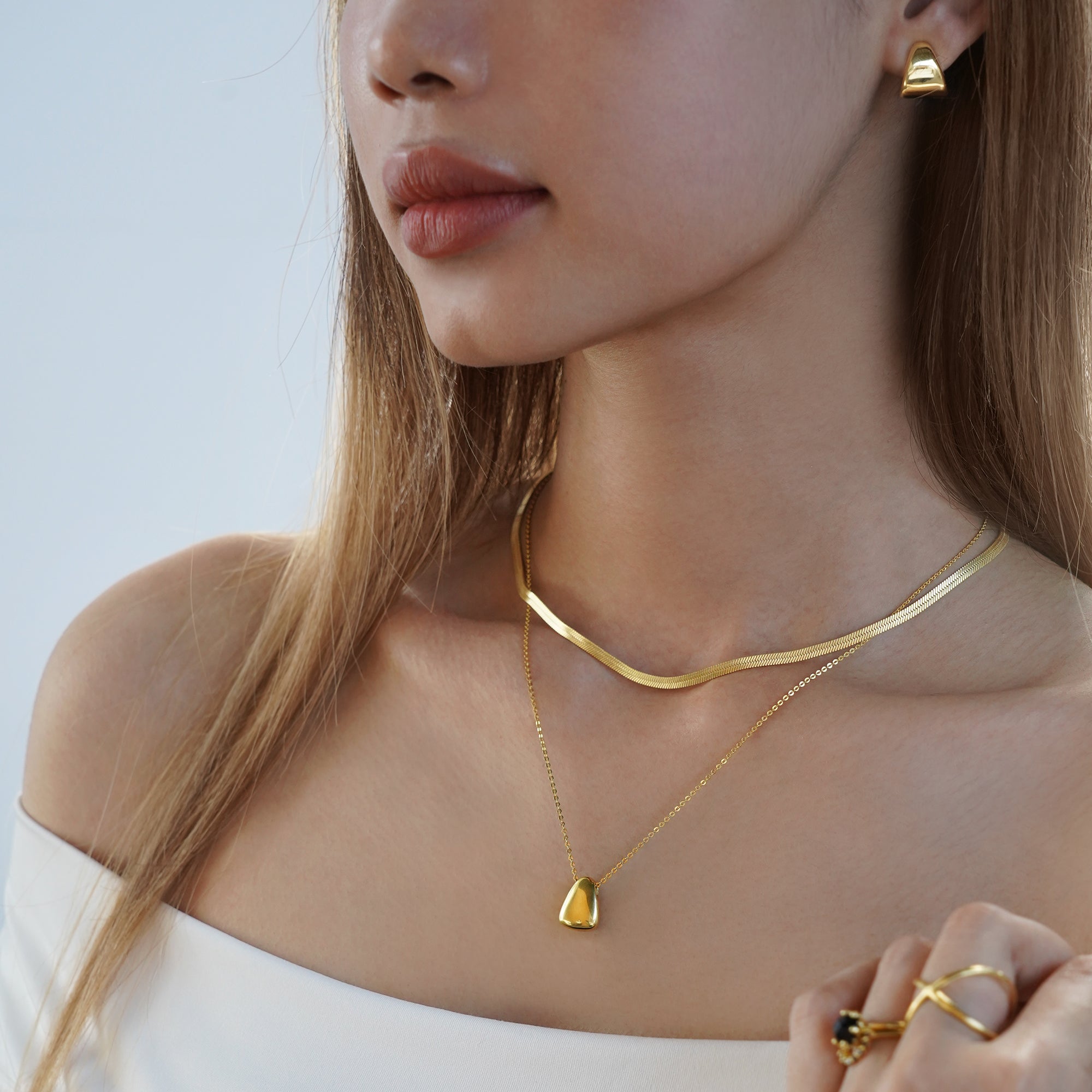 Liquid Drop Necklace - With Engraving | BITS OF BALI JEWELRY