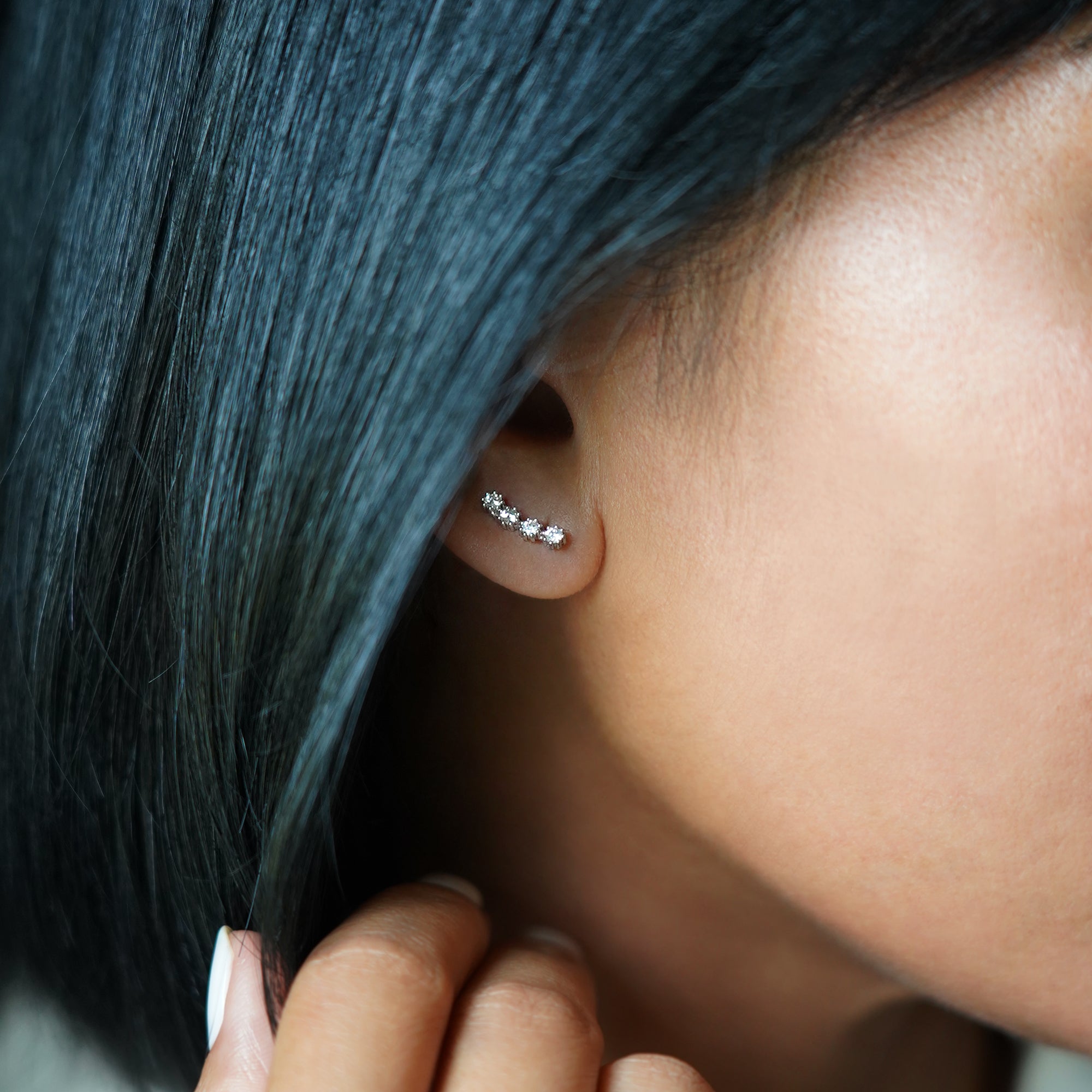 Cz Mini Earclimbers | BITS OF BALI JEWELRY