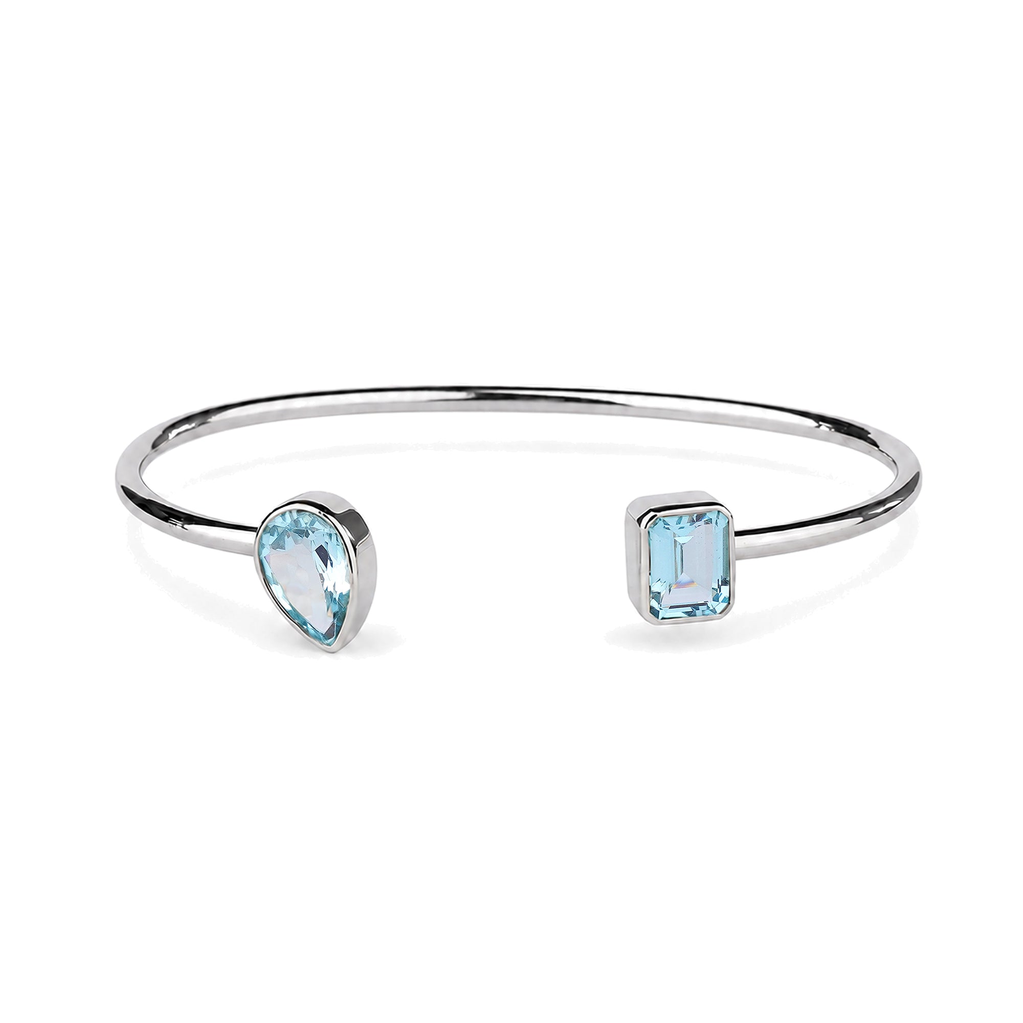 New Gita Bracelet Blue Topaz - Sterling Silver