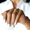 RAW DIAMOND RING - SOLID 18K YELLOW GOLD
