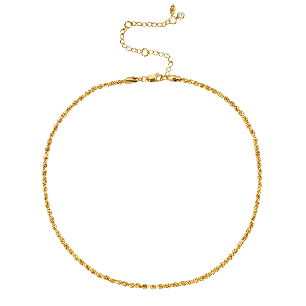 Large Rope Chain Necklace - Gold Vermeil