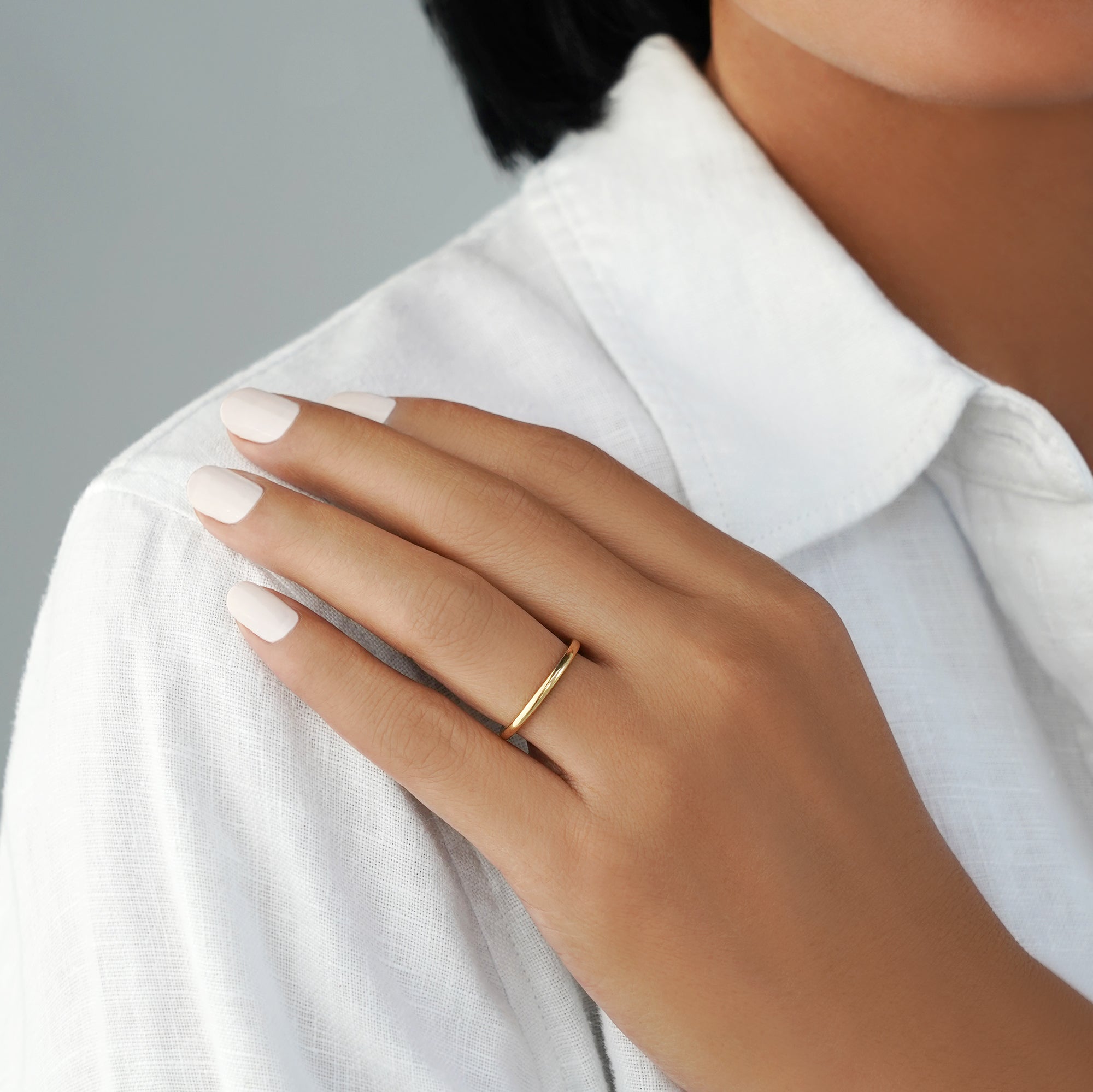 1.8mm Wedding Band Ring - 18K Yellow Gold | BITS OF BALI JEWELRY