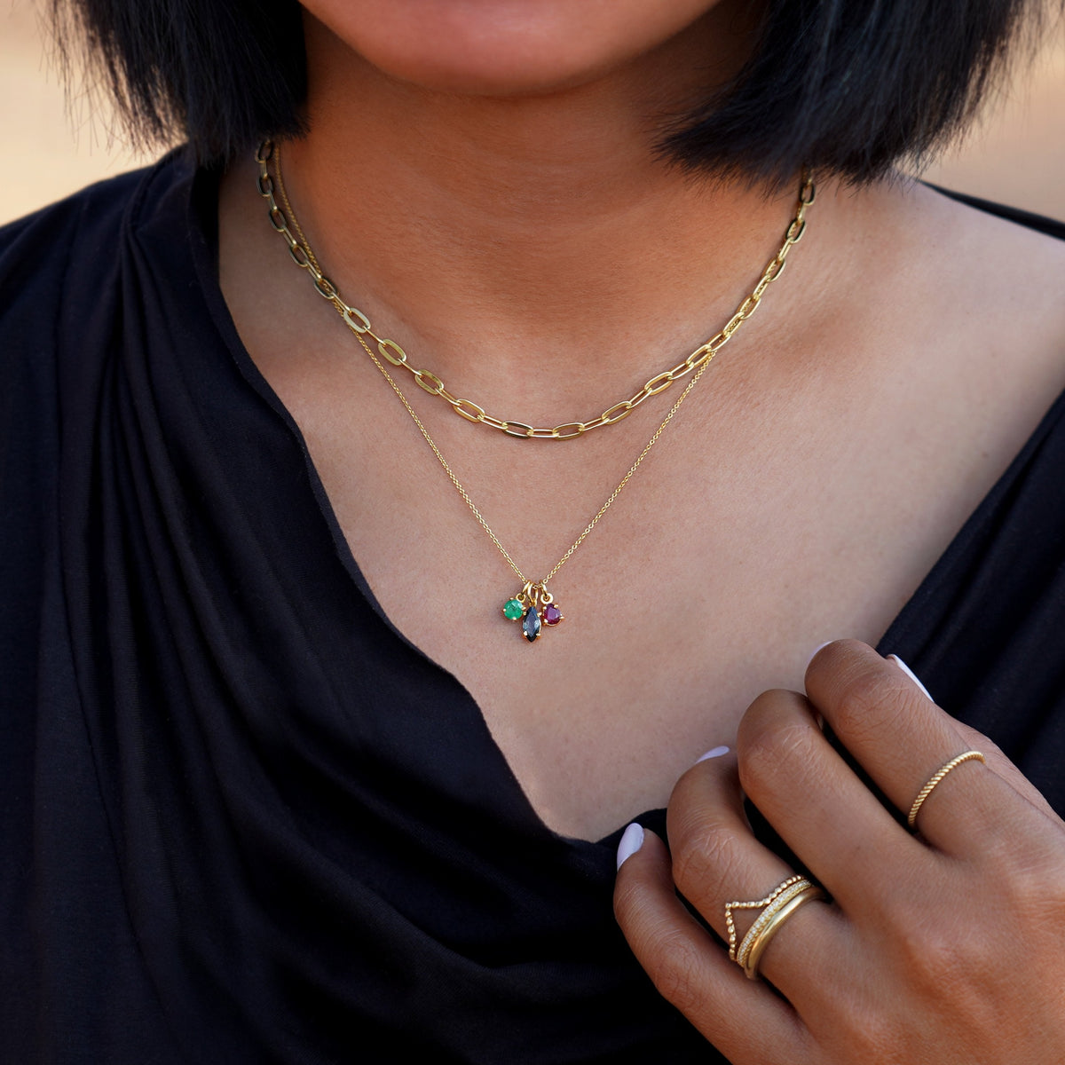 Essential Large Cable Necklace - Sterling Silver