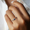 SINGLE BLUE SAPPHIRE RING 7 - SOLID 18K WHITE GOLD | BITS OF BALI JEWELRY