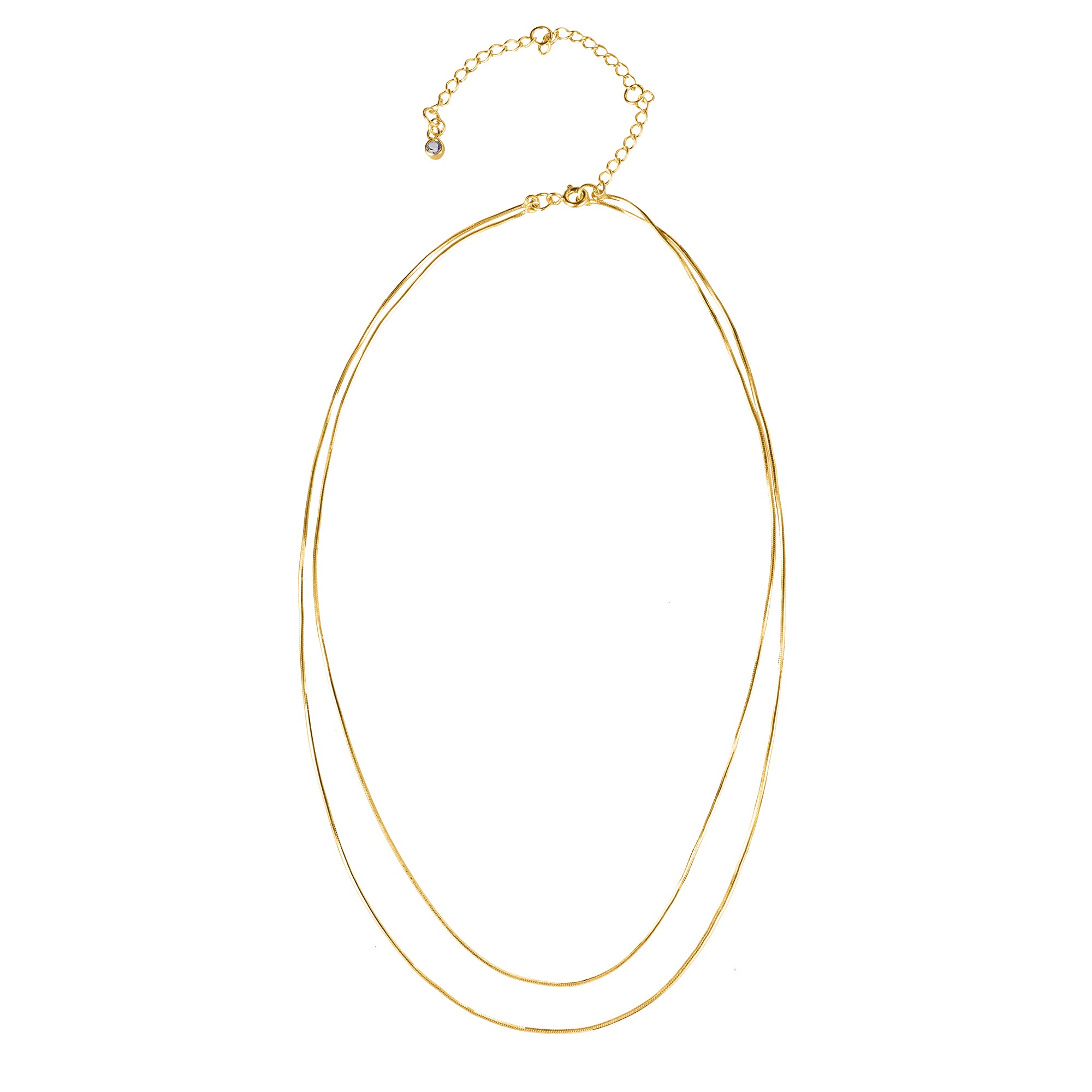 Ibu Double Shiny Chain Necklace | BITS OF BALI JEWELRY