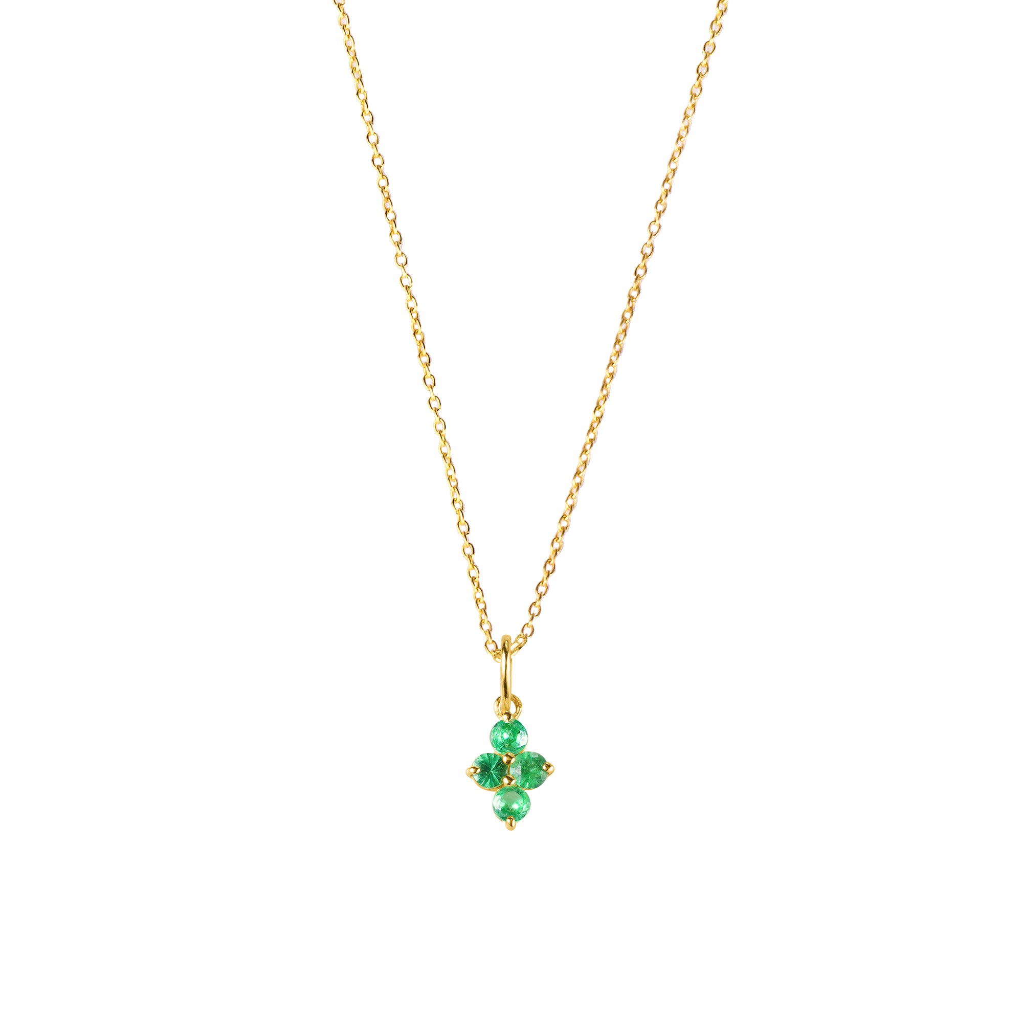 Ibu Four Stoned Tsavorite Necklace | BITS OF BALI JEWELRY