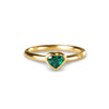 IBU HEART GREEN QUARTZ RING