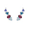 IBU RAINBOW EAR CLIMBER EARRINGS