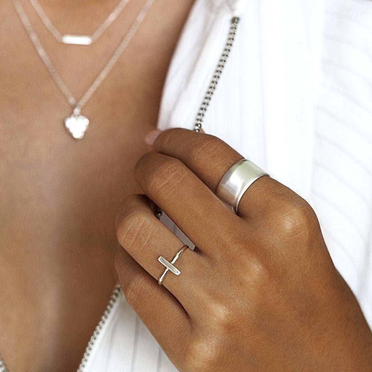 Aruna Plain Bar Ring | BITS OF BALI JEWELRY