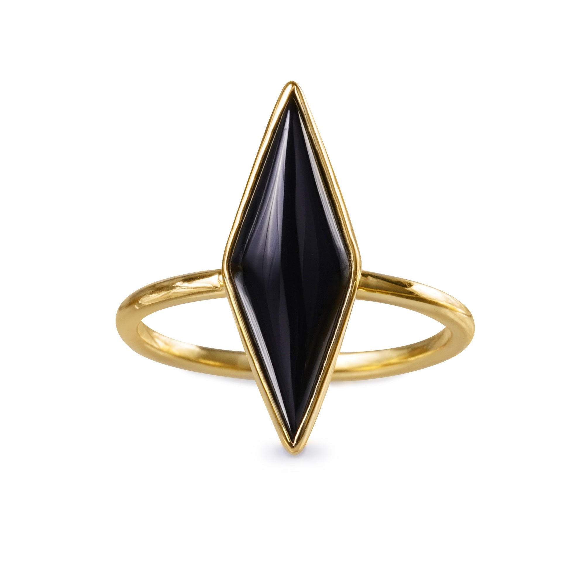 Arya Long Black Onyx Ring | BITS OF BALI JEWELRY