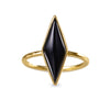 ARYA LONG BLACK ONYX RING - BITS OF BALI JEWELRY