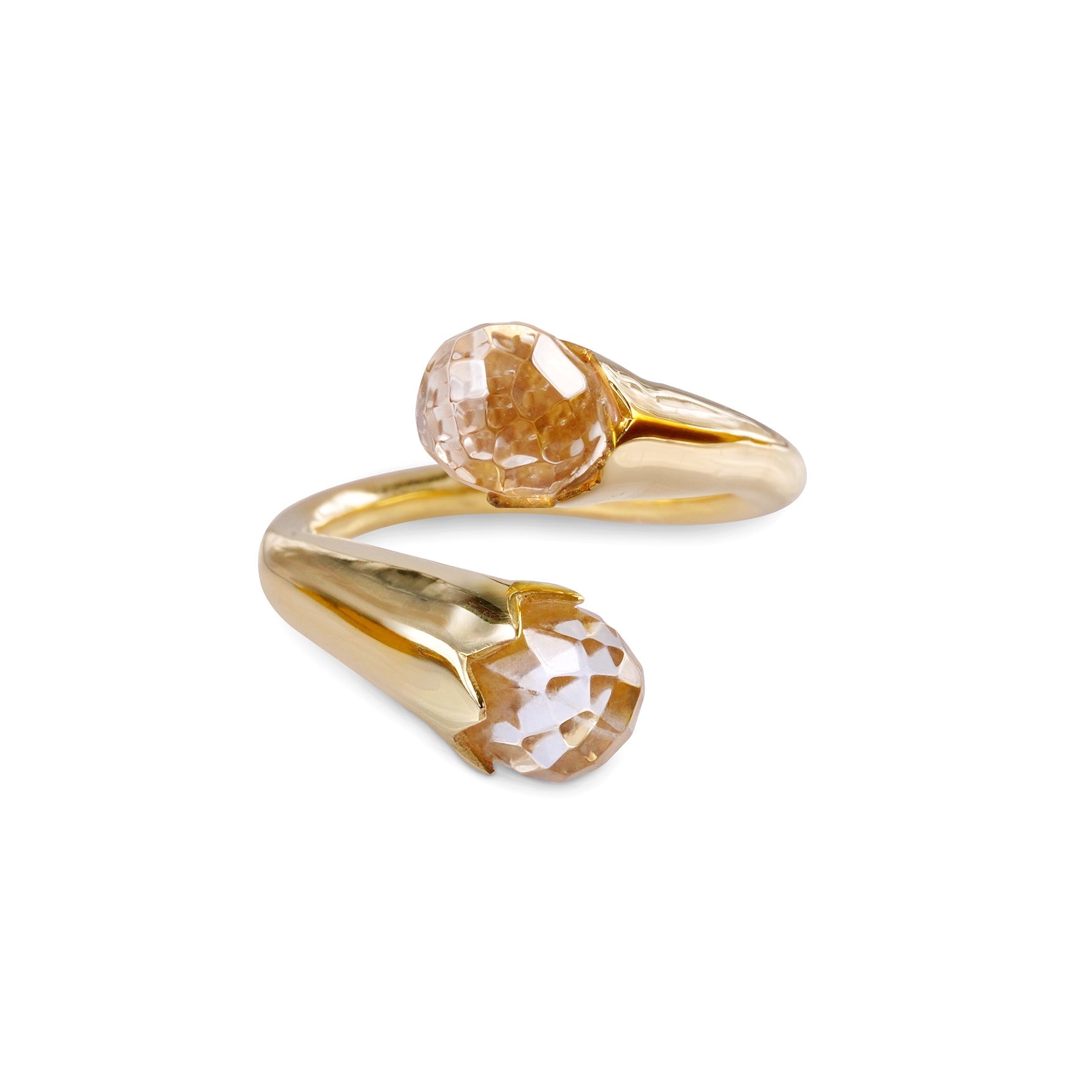 Blooming Ring Ring - White Topaz | BITS OF BALI JEWELRY