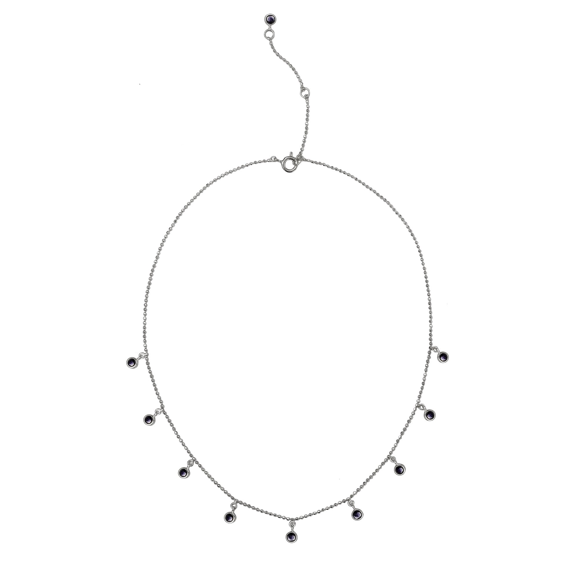 Dipta 9 Stone Black Spinel Necklace | BITS OF BALI JEWELRY