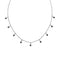 DIPTA 9 STONE BLACK SPINEL NECKLACE - BITS OF BALI JEWELRY