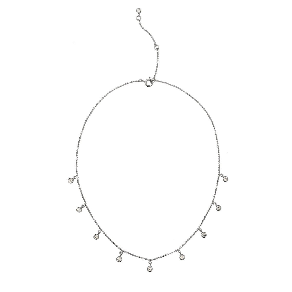 Dipta 9 Stone Cz Necklace | BITS OF BALI JEWELRY