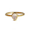DIPTA WHITE TOPAZ TEAR DROP RING - BITS OF BALI JEWELRY