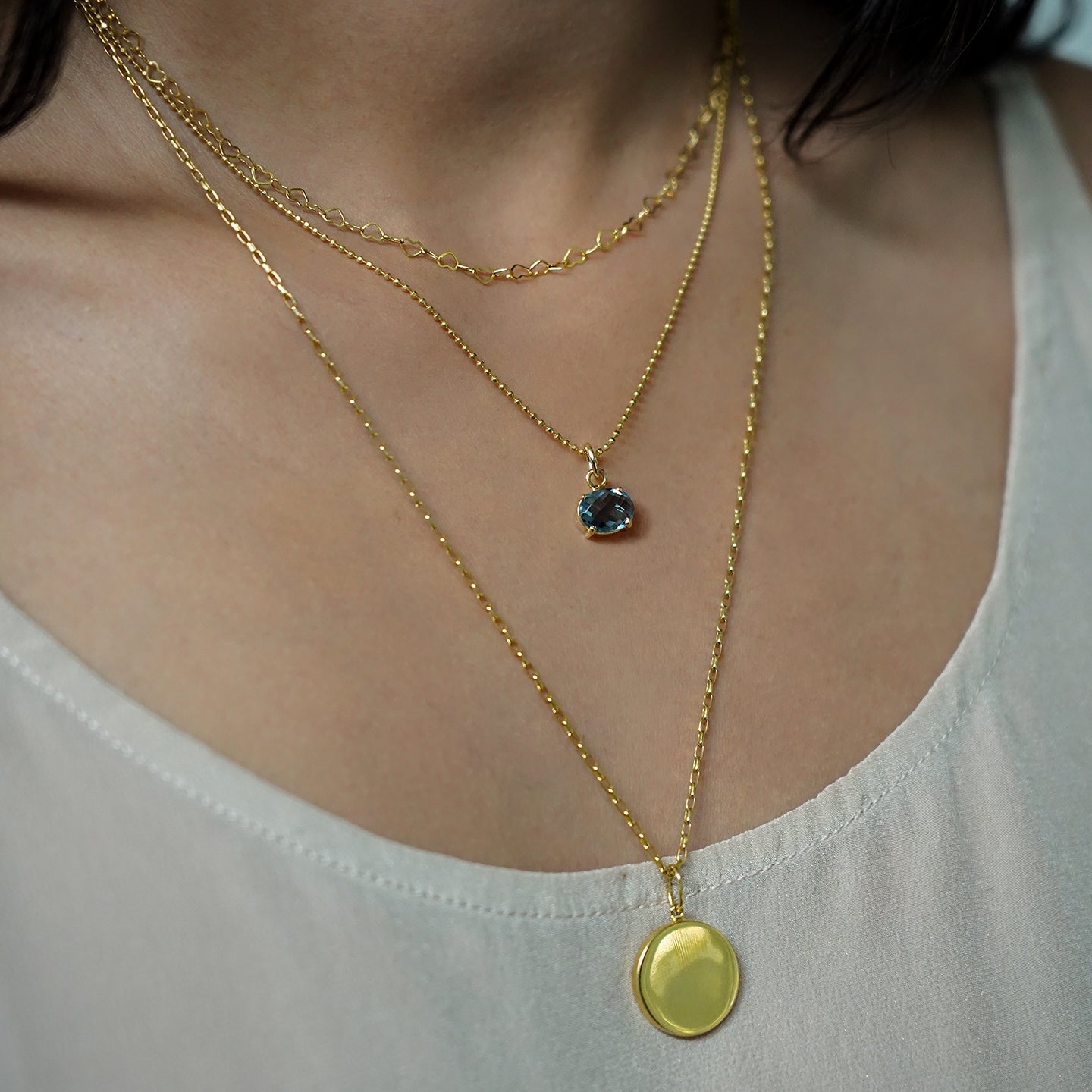 Essential Round Necklace - Rectangle Cable | BITS OF BALI JEWELRY