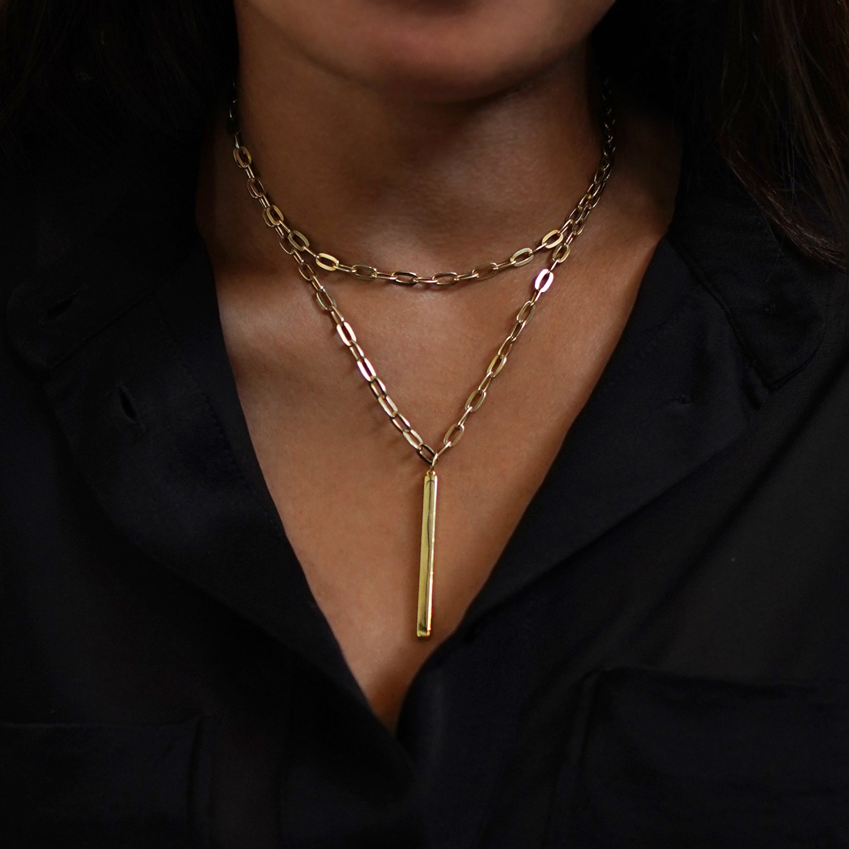 Essential Stick Large Cable Necklace | BITS OF BALI JEWELRY