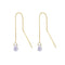 GENTA THREAD CHAIN EARRINGS - WHITE TOPAZ - BITS OF BALI JEWELRY