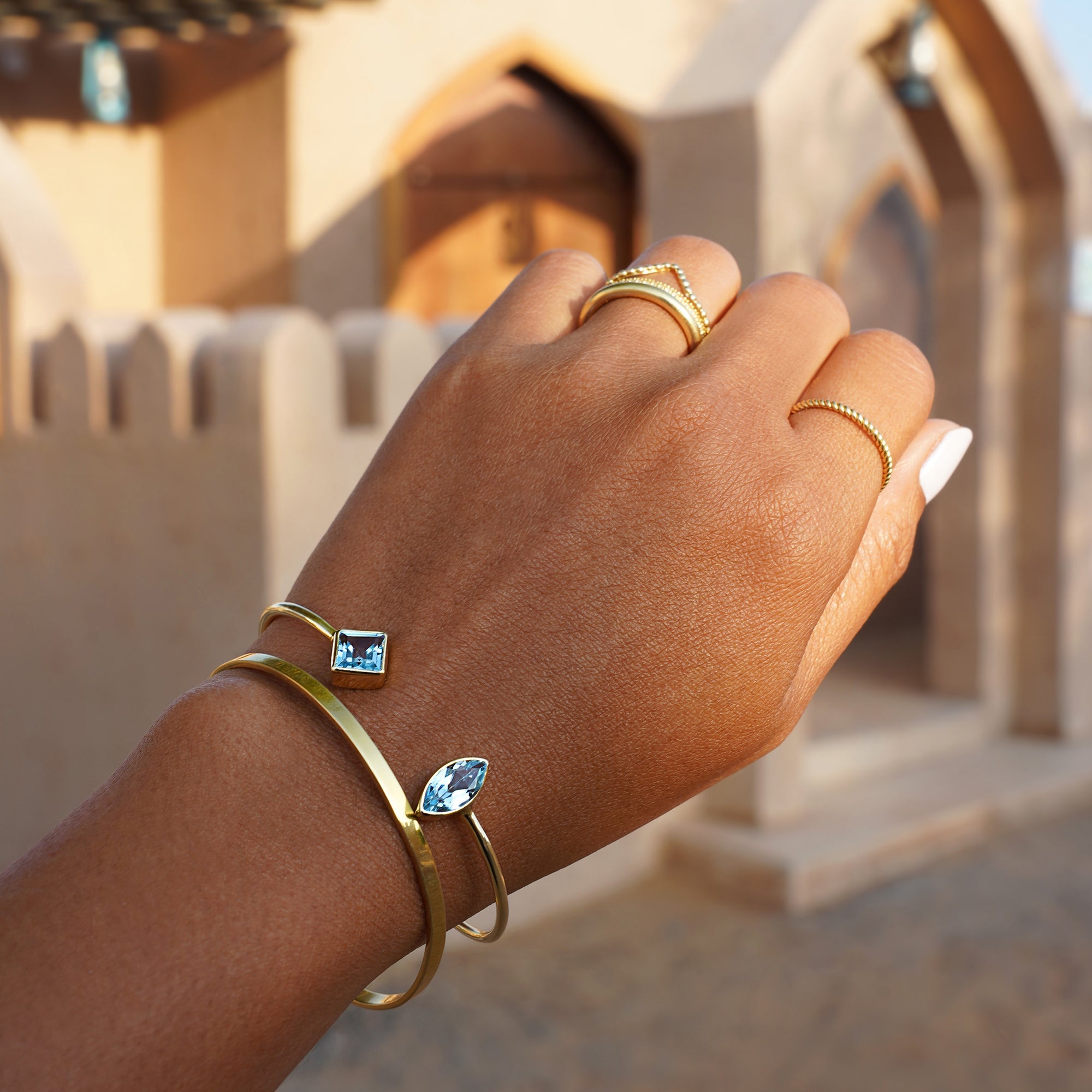 Gita Bracelet - Blue Topaz | BITS OF BALI JEWELRY