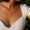 MARQUISE LARIAT BRASS NECKLACE - BITS OF BALI JEWELRY