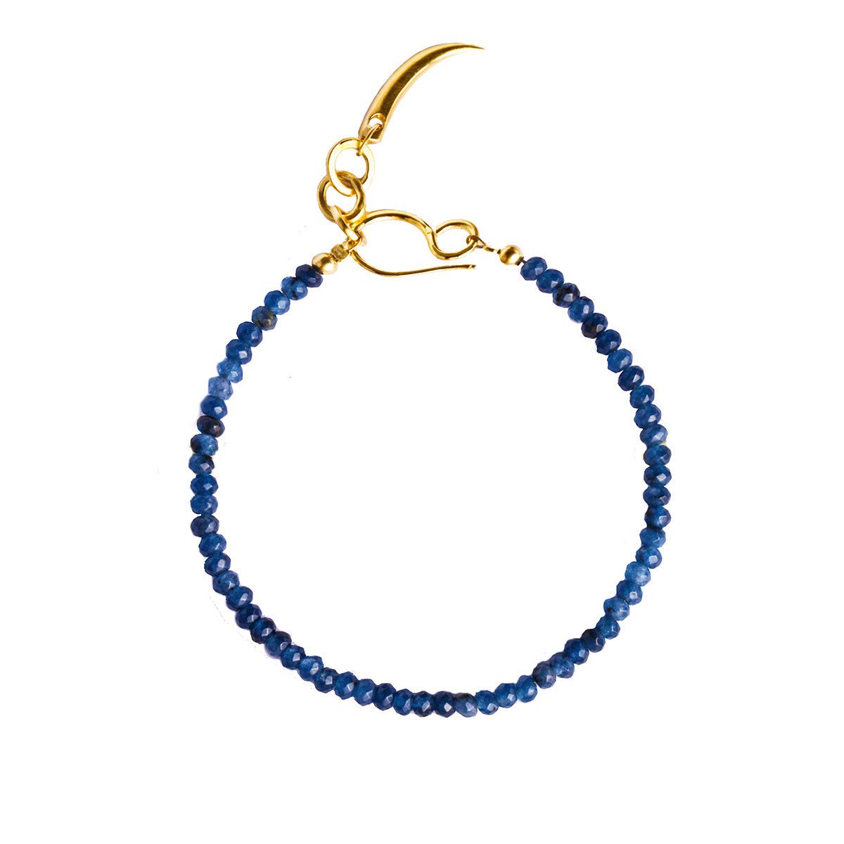 Nirmala Bead Bracelet With Claw - Blue Sapphire | BITS OF BALI JEWELRY