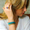 NIRMALA BEAD BRACELET WITH CLAW - BLUE SAPPHIRE - BITS OF BALI JEWELRY