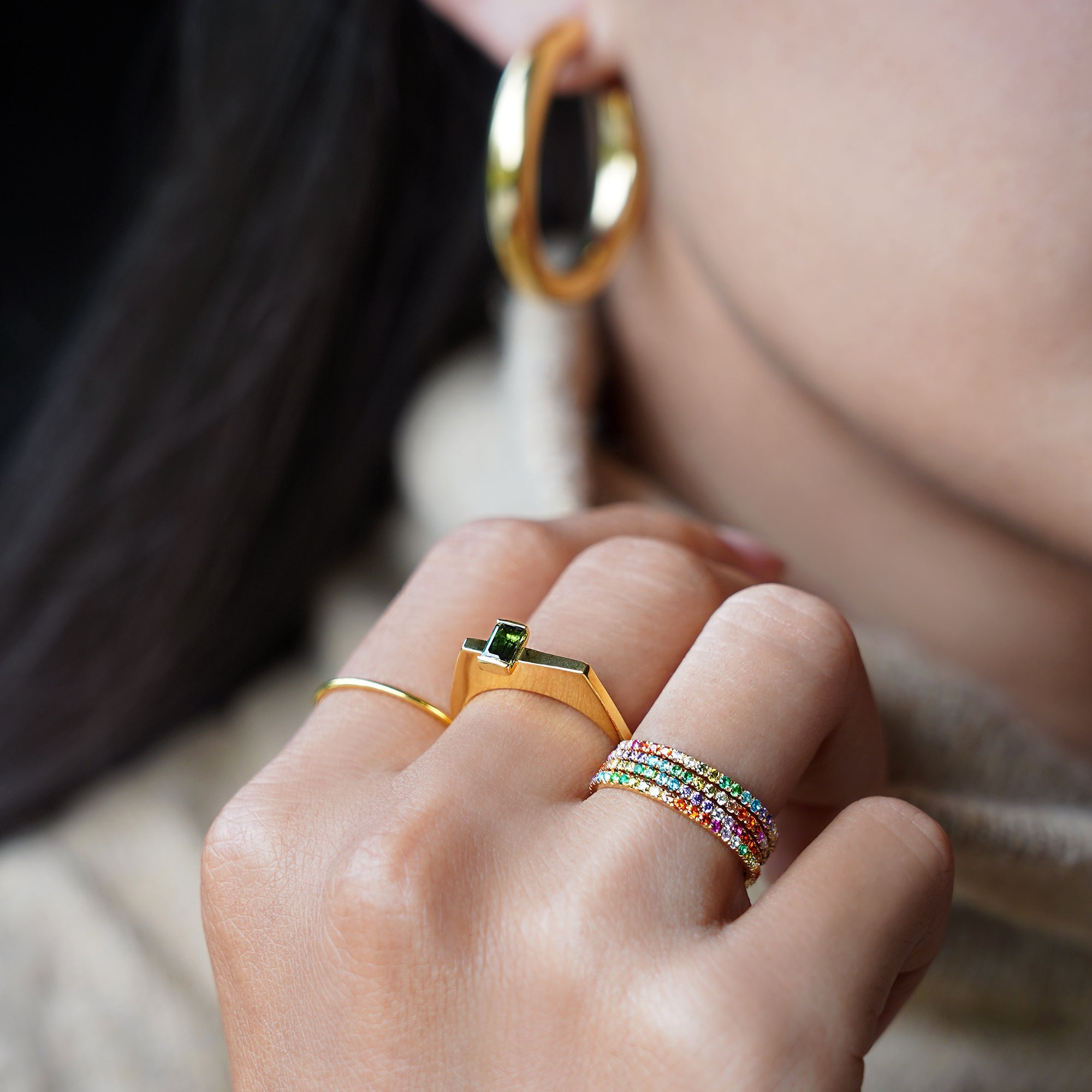 Octo Tourmaline Ring | BITS OF BALI JEWELRY